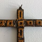 Bronze wall cross Alfieri Gardone for Jacques Lauterbach 1960