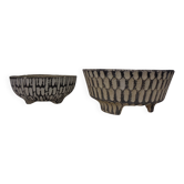 Mid-Century Concrete Planters, 1960s, Set of 2