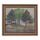 Original Mid Century Swedish Oil on Panel – “Trees, Landscape Motif” b