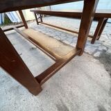 Table de ferme avec 2 bancs