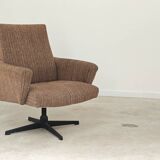 Paire de fauteuils pivotant Tchécoslovaquie 1960