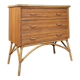 Commode vintage en bambou et rotin