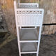 Lot 3 meubles commodes rotin blanc vintage