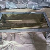 Late 70s chrome steel coffee table