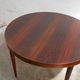 Vintage rosewood extendable Scandinavian round table by Kai Kristiansen for Skovmand and Anders