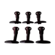 6 patères en métal