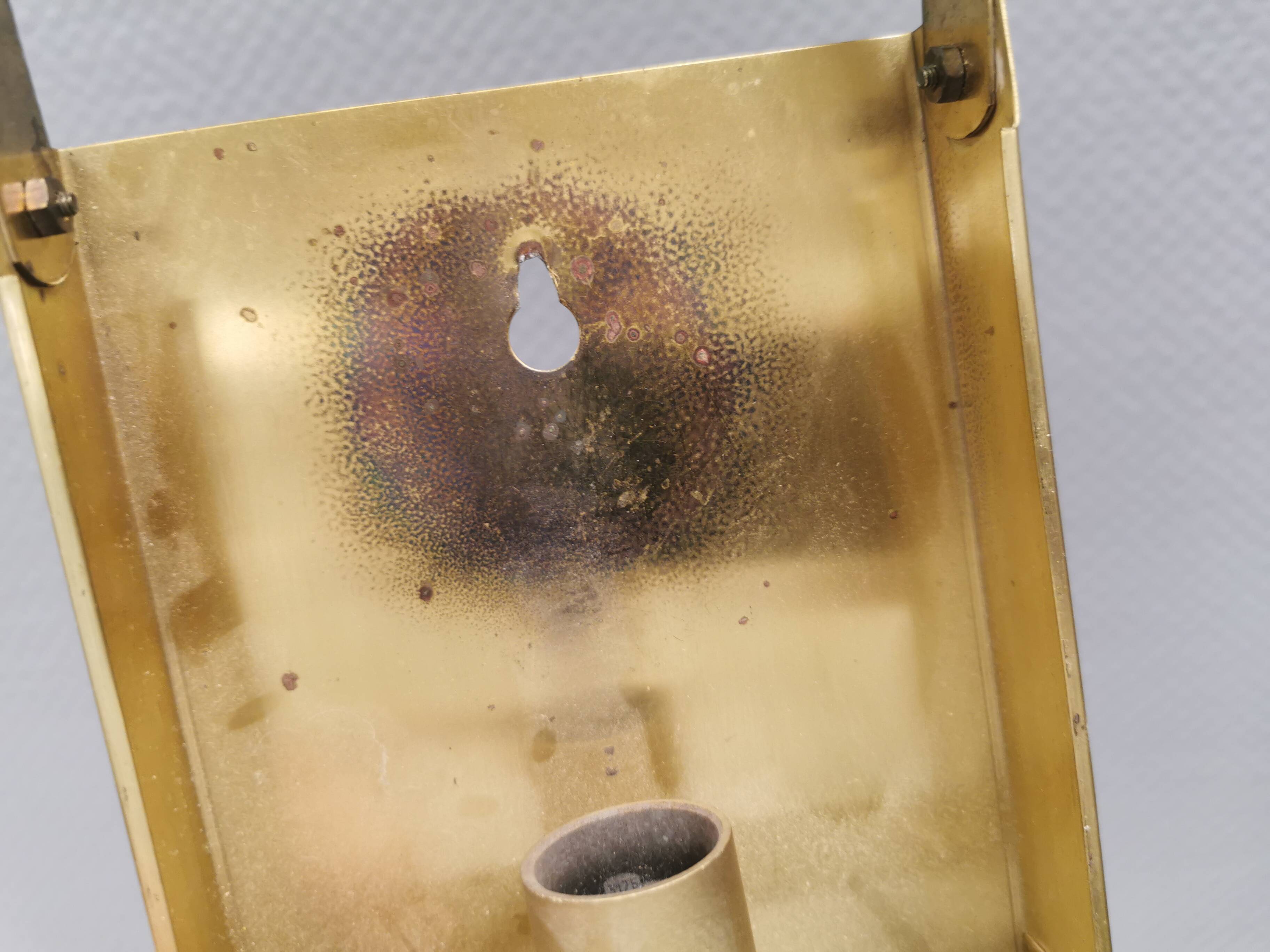 Very rare maritime wall lamp made by Danish Vitrika in the 1960s