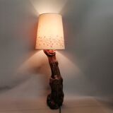 Portuguese handmade vine wood table lamp
