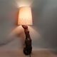 Portuguese handmade vine wood table lamp