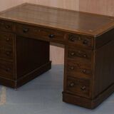 Victorian desk with two columns, hardwood, with VR locks, 1860.
