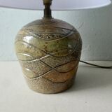 Lampe en grès de Jean Claude Monange, années 60