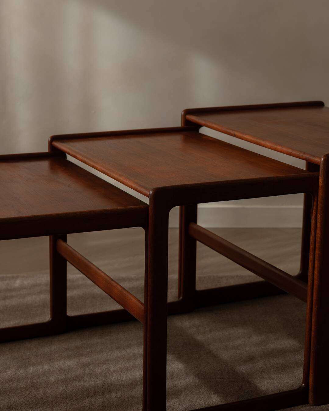 Teak nesting tables - set of 3 - Arne Hovmand-Olsen for Mogens Kold