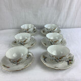 6 tasses & soucoupes haviland made in france limoges