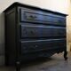 Black vintage chest of drawers