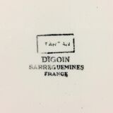 Set of 4 plates Digoin Sarreguemines "Tartan"