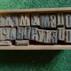 Alphabet box in print letters