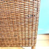Rattan storage unit, 1950s