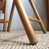 Folding chairs cannage and wood