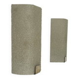 Pair of vintage wall lights, granite perspex and brass, France 1960