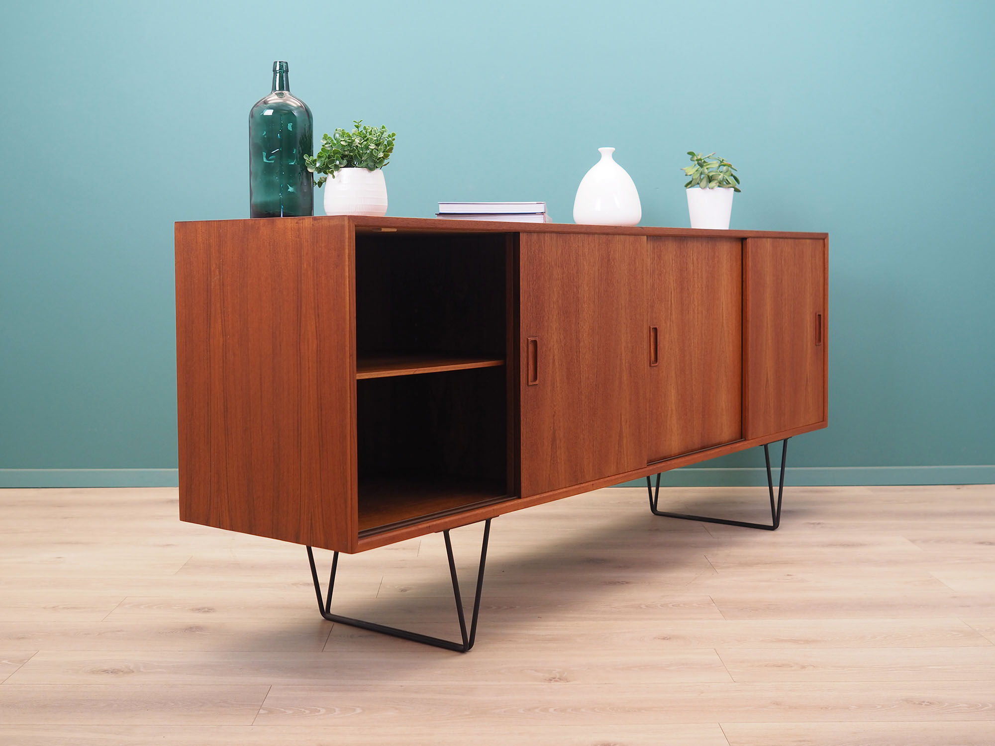 Teak sideboard, Danish design, 1970s, designer: Erik Jensen, production: Westergaards Møbelfabrik