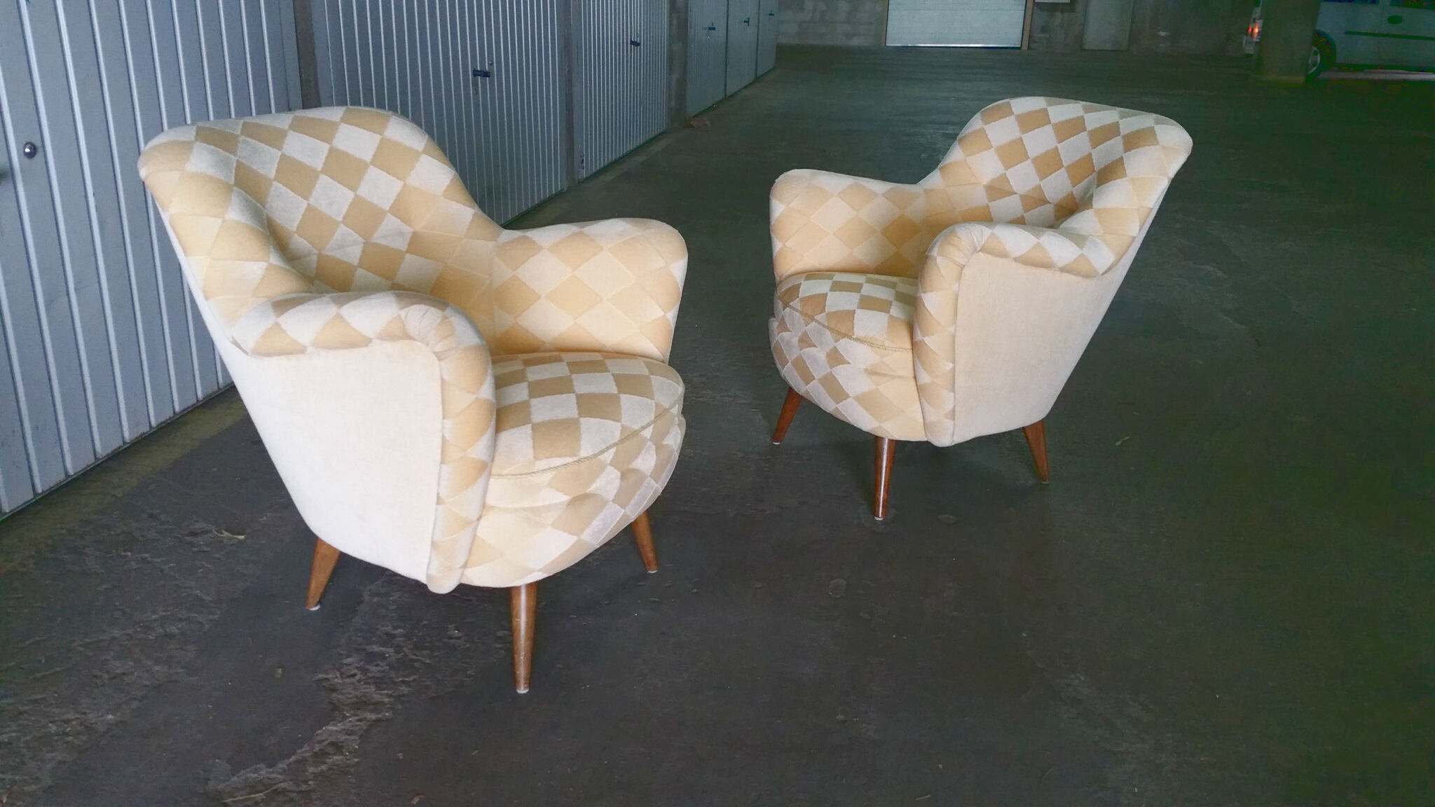 Organic year 50-60 club chairs pair