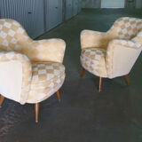 Organic year 50-60 club chairs pair