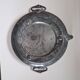 Assiette chauffante antique en ceramique et metal p et b pinder and bourne