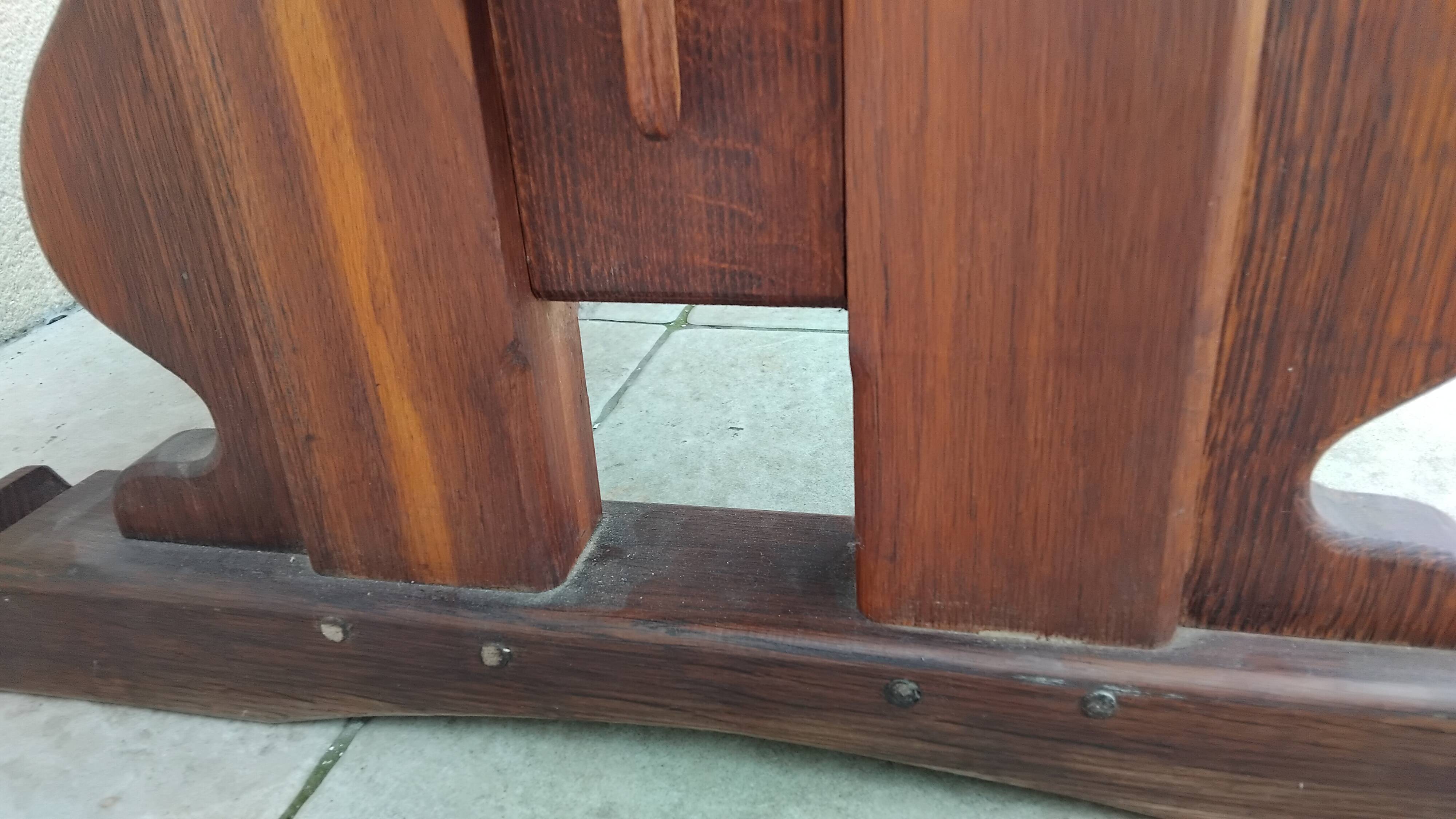 Antique vintage solid oak monastery farmhouse table