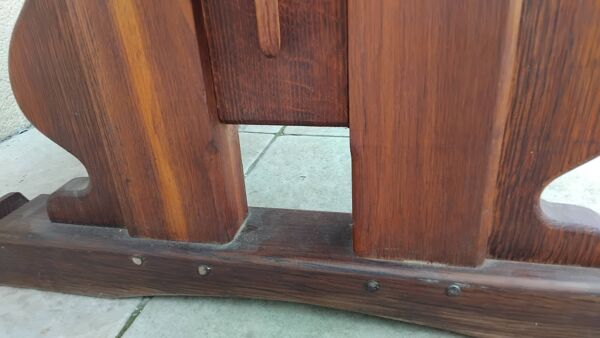 Table ferme monastère chêne massif ancienne vintage