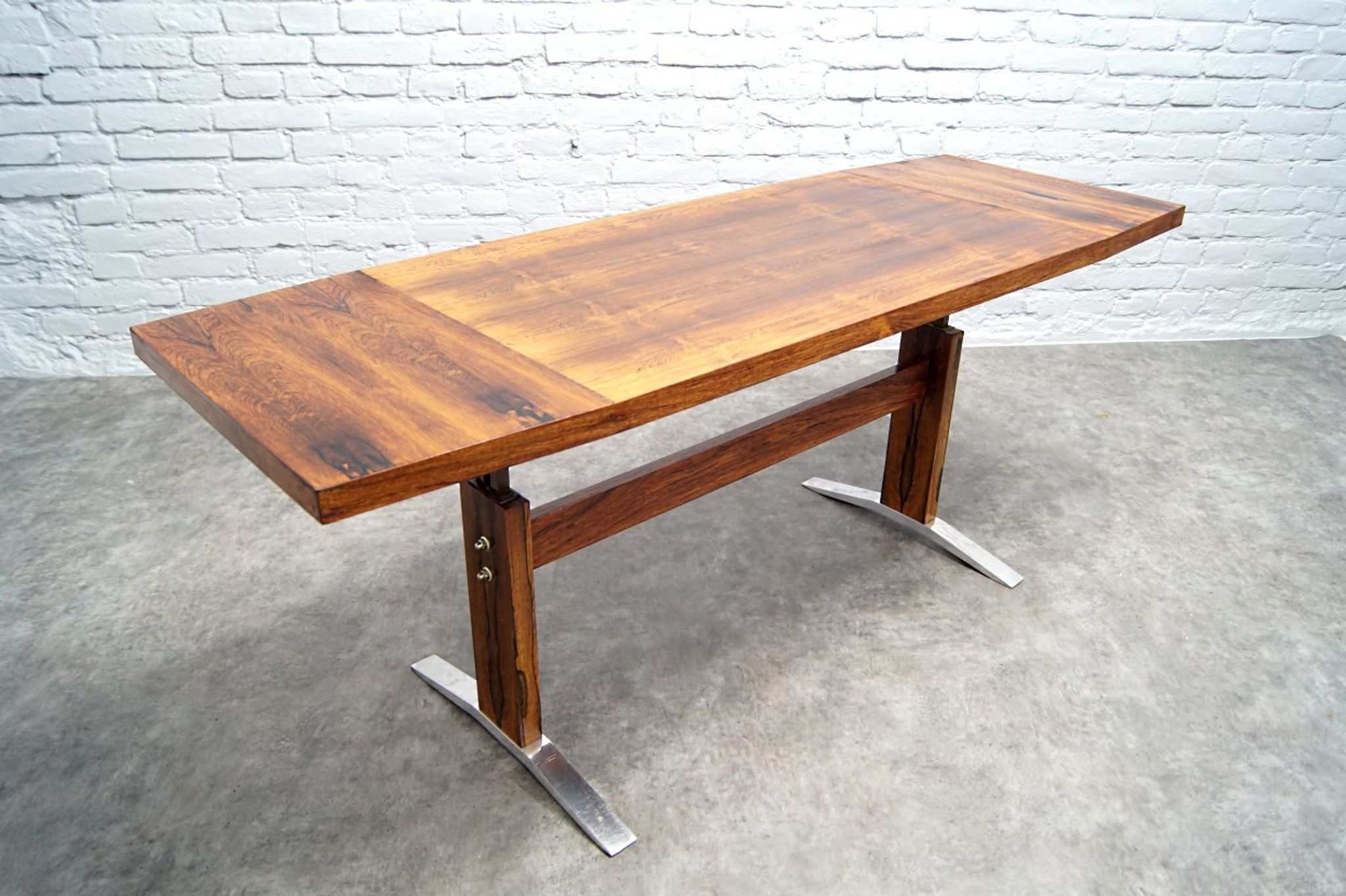 Vintage adjustable rosewood dining or coffee table from K&G, 1960s
