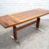 Vintage adjustable rosewood dining or coffee table from K&G, 1960s