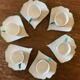 6 Hand Painted Limoges Porcelain Cups and Saucers