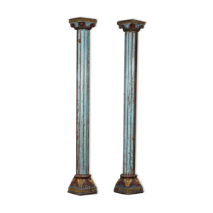 Ancienne paire de colonnes indiennes