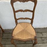 Pair Chair and Straw Chair