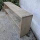 Natural wood shelf
