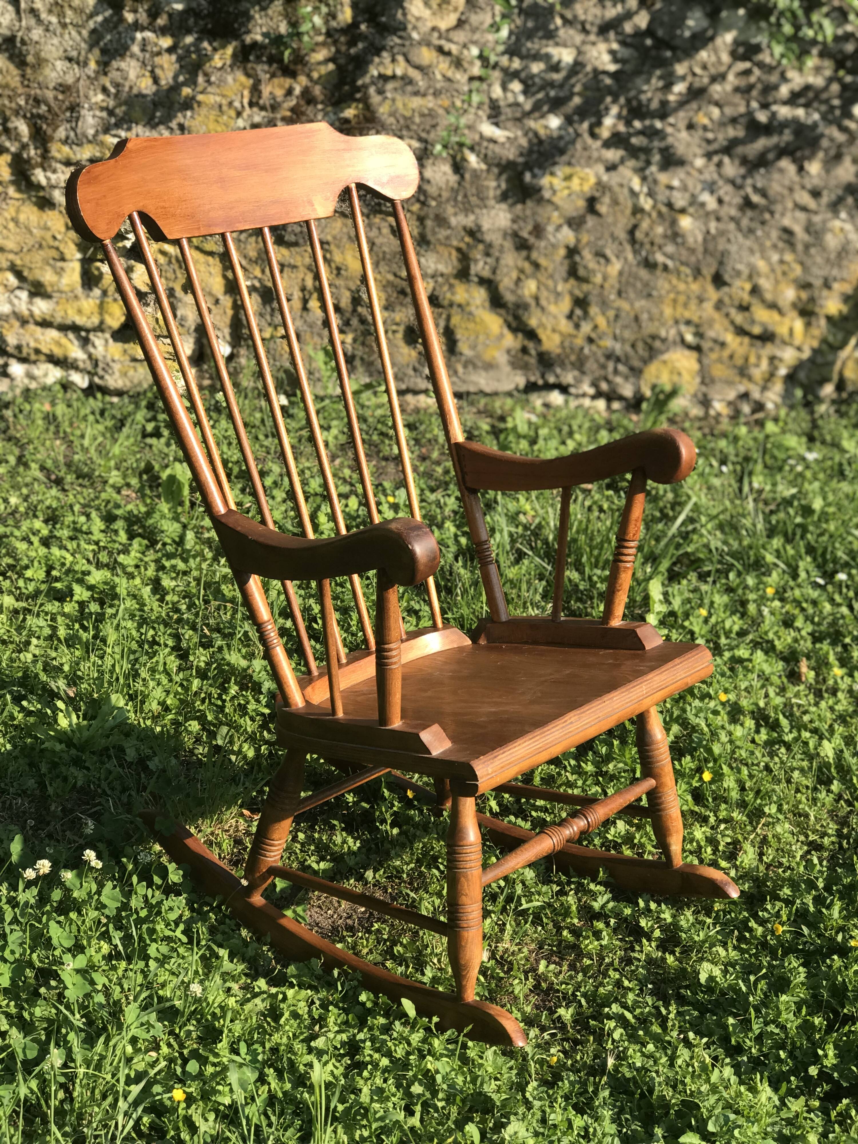 Vintage scandinavian rocking chair