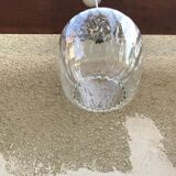 Old molded glass + support white 70s vintage suspension