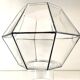 Glass Shade Globe Vintage Ceiling Lamp Glashütte Limbourg Germany