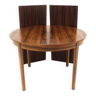 Scandinavian extendable rosewood dining table, Sweden, 1960s