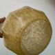 Vintage yellow glass globe wall light