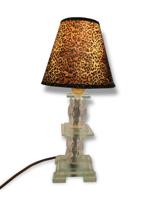 Lampe art déco en verre