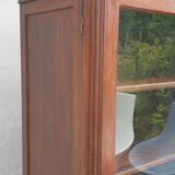 Mahogany library showcase Louis XVI style