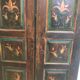 Old double door painted wood
