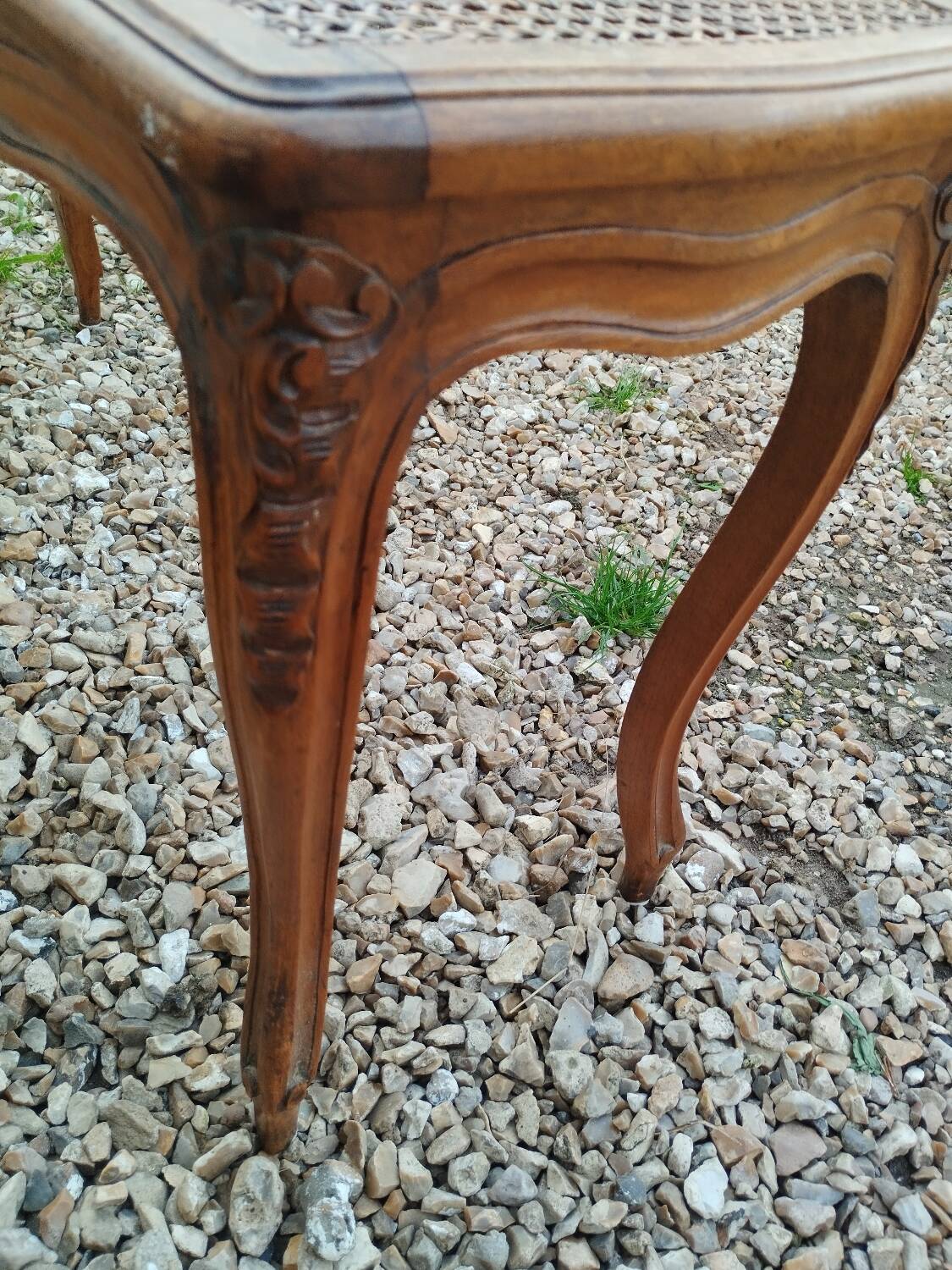 Banquette de piano ancienne style Louis XV