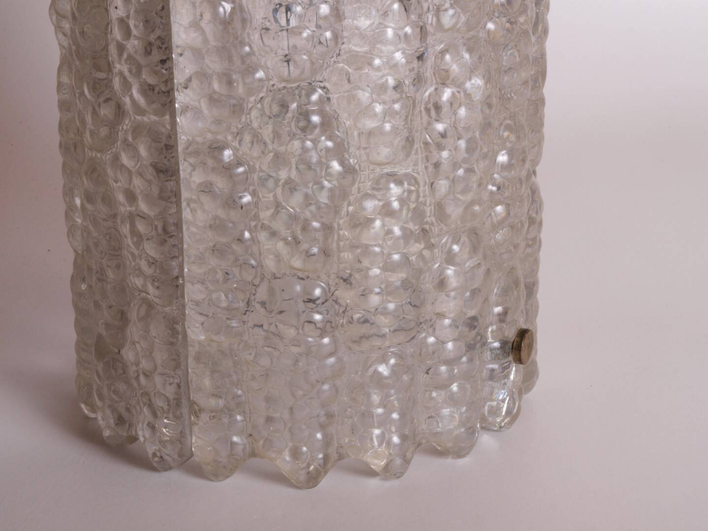 Brass & Glass Ceiling Pendant Light by Carl Fagerlund for Orrefors, 1960s