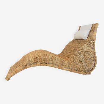 Chaise longue Karlskrona en rotin par Karl Malmvall