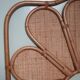 Vintage rattan headboard 1 person 90 cm
