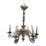 Wrought iron chandelier