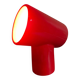 Designer table lamp in red ceramic from the 90s