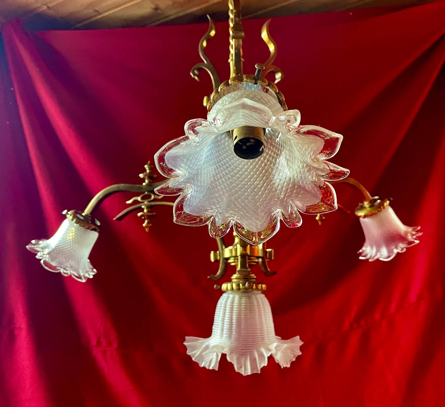 Large castle chandelier, unique piece, 19th century